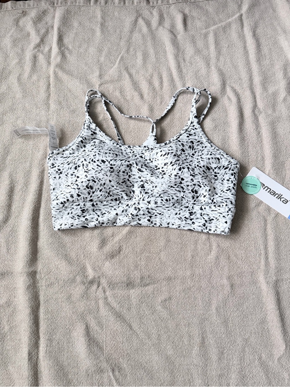 Marika New Women’s White W/ Design Sports Bra